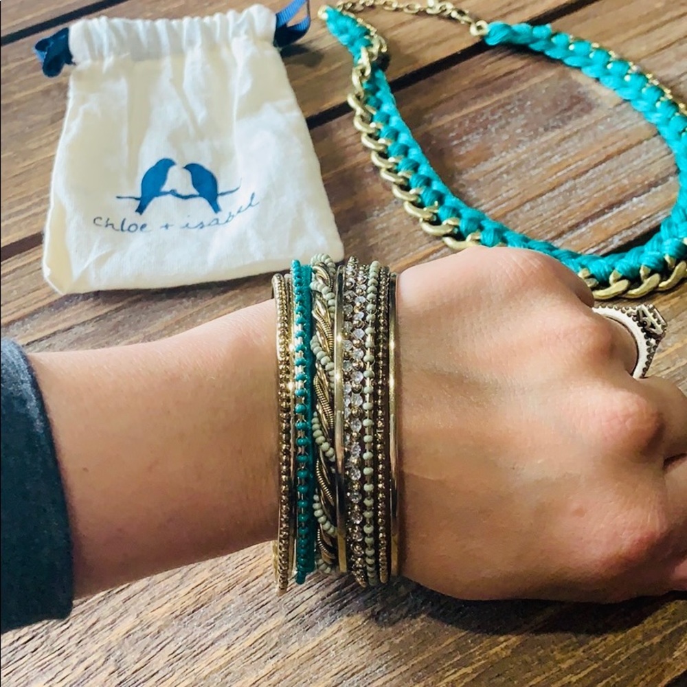 Bundle set Chloe + Isabel necklace & bracelets